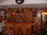Oak bar and backbar