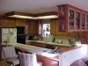Red oak kitchen with solid oak doors