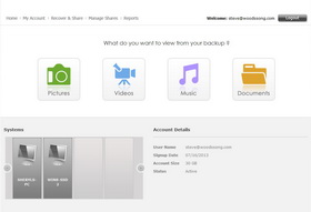 Online Backup Interface